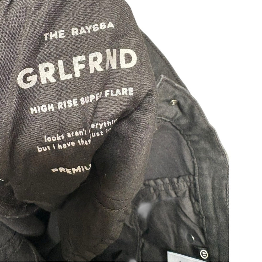 NEW GRLFRND Rayssa High Rise Super Flare Jeans Size 31 - Picture 11 of 13